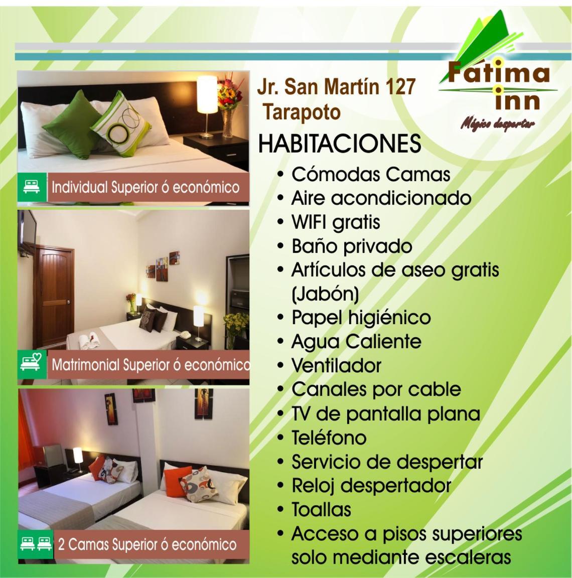 Hotel Fatima Inn Tarapoto Εξωτερικό φωτογραφία